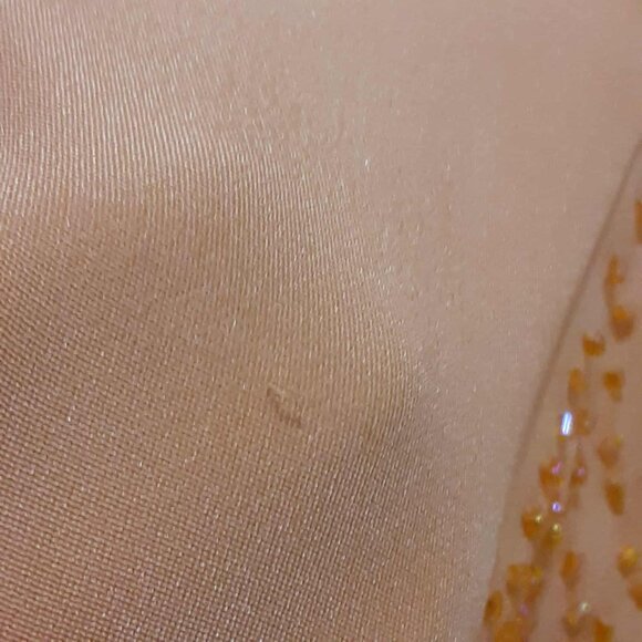 Cache Vintage Women's Skirt Suit Size 4/6 Peach 100% Silk Beaded *READ* - Picture 15 of 15